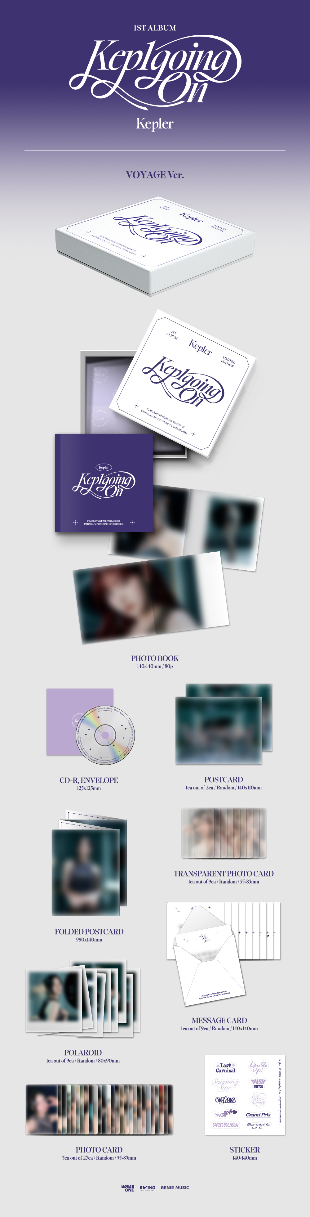 Kep1er 1st Album [Kep1going On] (Limited Edition VOYAGE Ver 