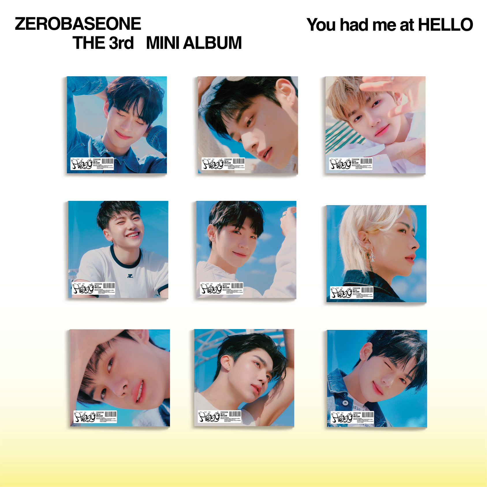 ZEROBASEONE The 1st Mini [YOUTH IN THE SHADE] (Digipack Ver.) (9 