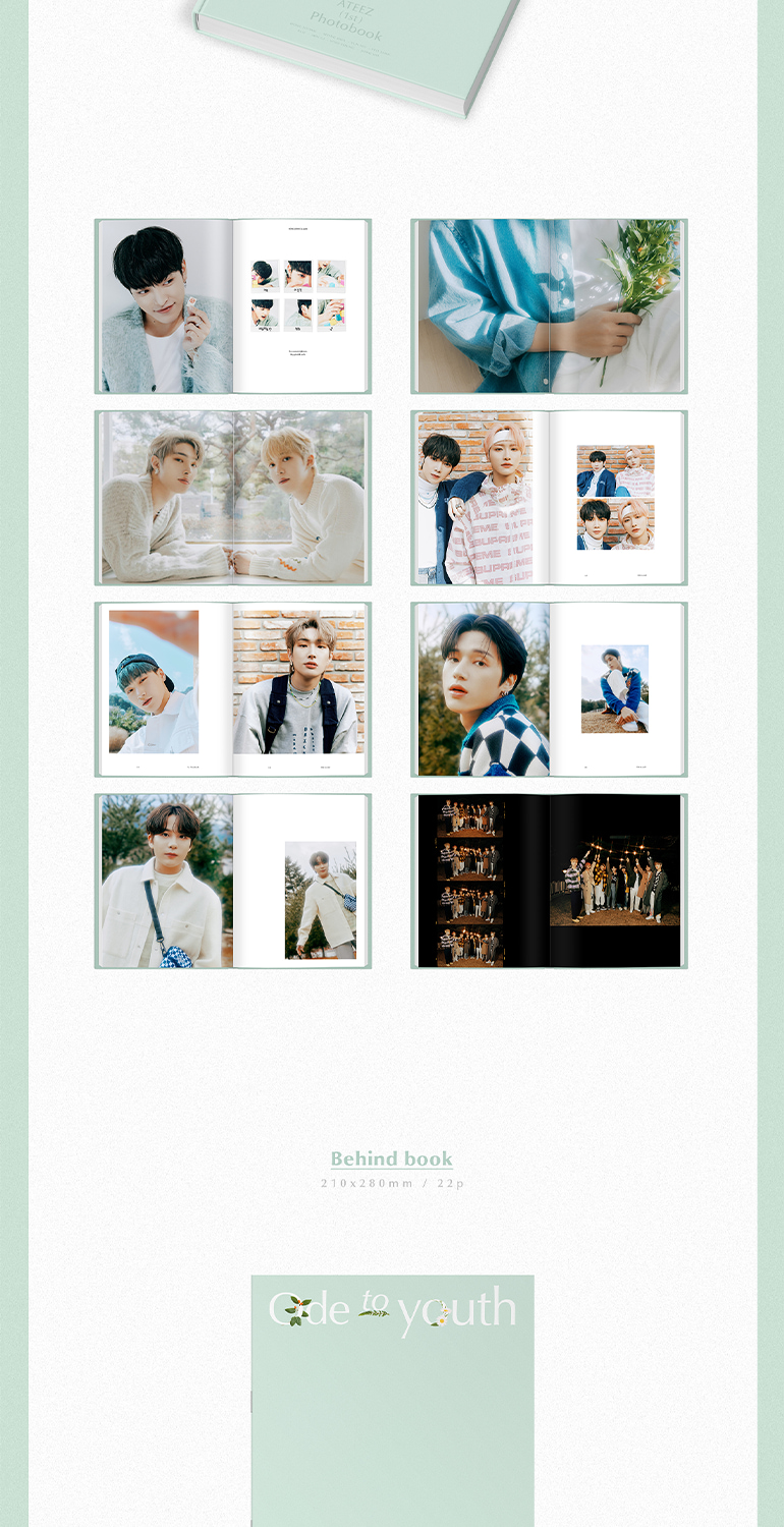 ATEEZ 1ST PHOTOBOOK ; ODE TO YOUTH Photo Card Event | Makestar