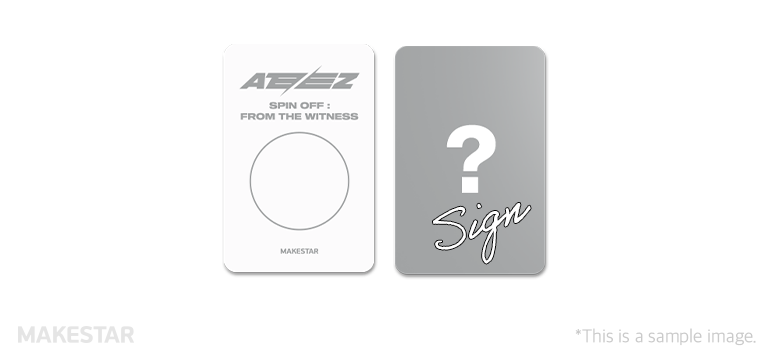 ATEEZ SPIN OFF Makestar 5.0 outlet Offline Photocard OT8