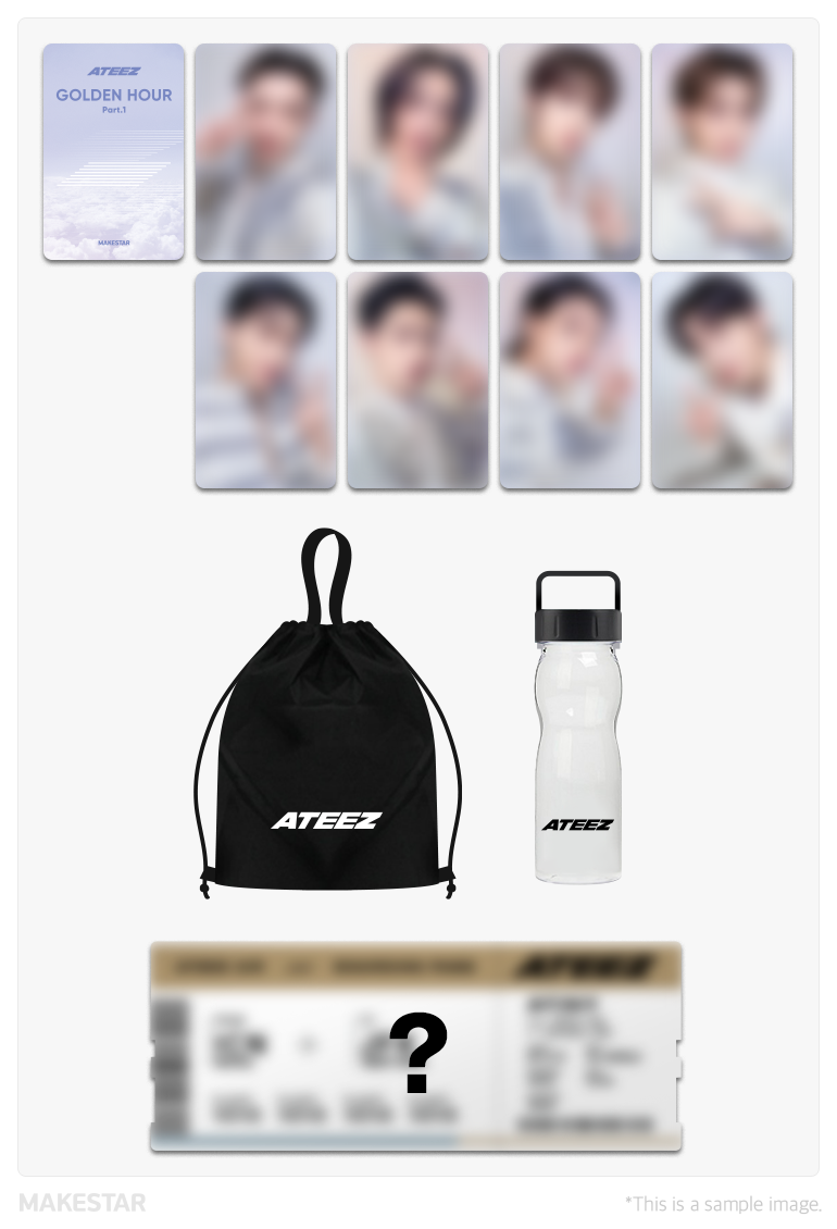 ATEEZ Makestar Travel deals Package 1.0 Photocard OT8