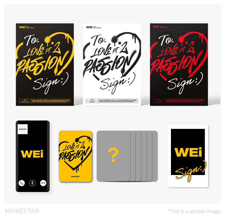 WEi 5th Mini Album [Love Pt.2 : Passion] Pre-Order Meet&Call Event